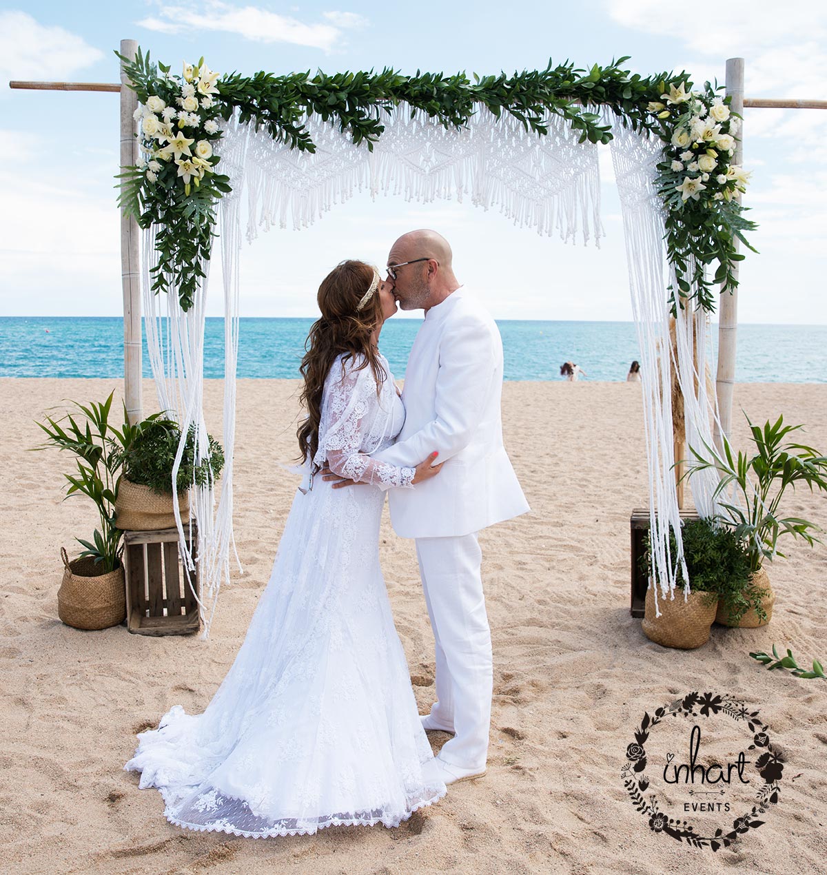 fotografia de boda playa garraf